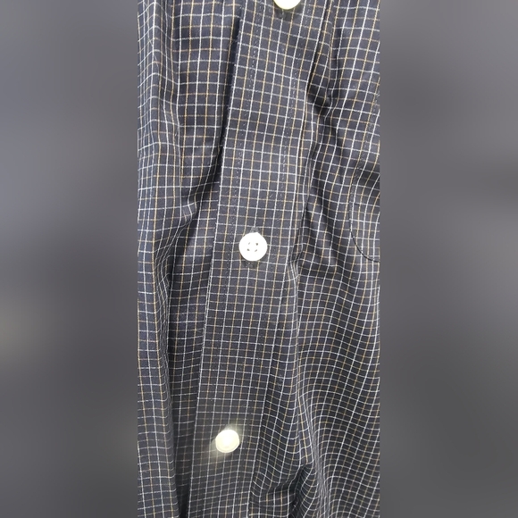 Eddie Bauer Navy Wrinkle Resistant Classic Fit Long Sleeve Size Large Cotton - Picture 6 of 13